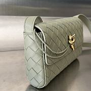 Fortok Bottega Veneta Mini Andiamo Crossbody Bag Light Green 755545 21.5x13.5x4.5cm - 3