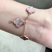 Fortok Van Cleef & Arpels Alhambra Bracelet Light Pink 5 Motifs - 5