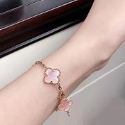 Fortok Van Cleef & Arpels Alhambra Bracelet Light Pink 5 Motifs - 4