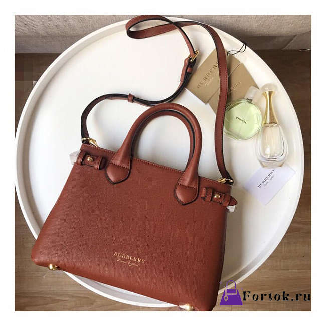 Fortok Burberry Banner Bag in Brown 27cm - 1