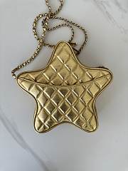 Fortok Chanel Star Handbag Metallic Lambskin & Gold Metal Gold 22.5×22.5×6cm - 2