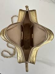 Fortok Chanel Star Handbag Metallic Lambskin & Gold Metal Gold 22.5×22.5×6cm - 5