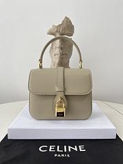Fortok Celine 2023 Tabou Mini Shoulder Bag Beige 10L343 12×16×5cm - 1