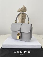 Fortok Celine 2023 Tabou Mini Shoulder Bag Grey 10L343 12×16×5cm - 6