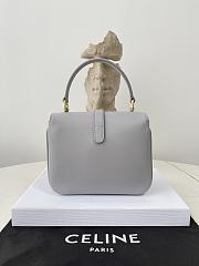 Fortok Celine 2023 Tabou Mini Shoulder Bag Grey 10L343 12×16×5cm - 4