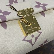 Fortok Louis Vuitton Favorite Monogram Empreinte Creme Purple M45836 24x14x9cm - 6