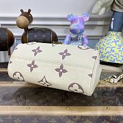 Fortok Louis Vuitton Favorite Monogram Empreinte Creme Purple M45836 24x14x9cm - 3