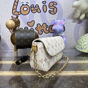 Fortok Louis Vuitton Wallet On Chain Ivy White&Beige M83091 23.5x12x4.3cm - 5