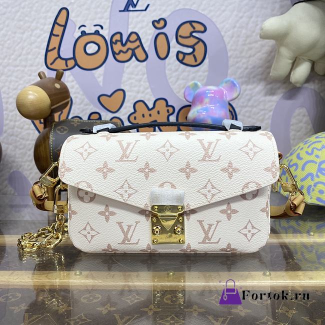 Fortok Louis Vuitton Pochette Métis East West Monoglam Bag M46914 21.5x13.5x6cm - 1