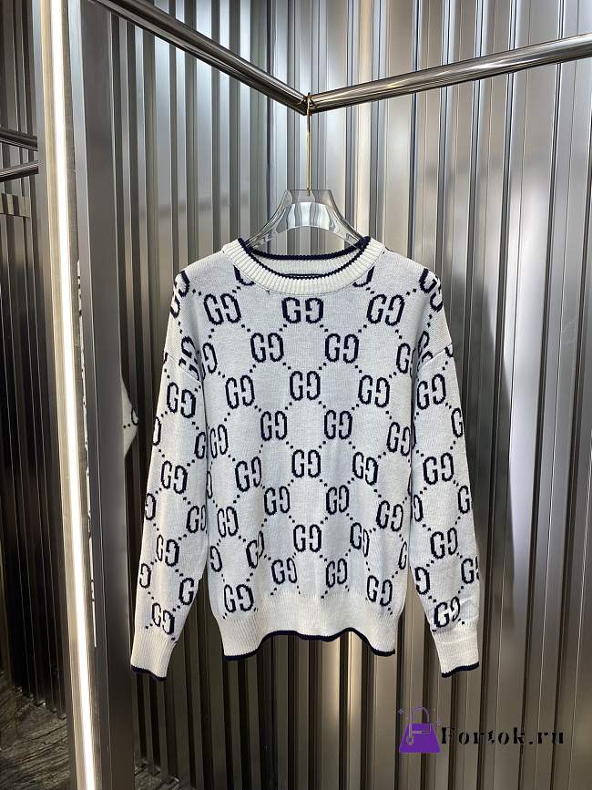 Fortok Gucci Sweater Shirt in White - 1