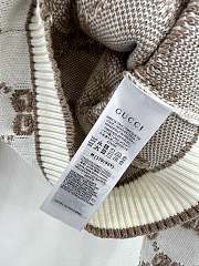 Fortok Gucci Jacquard-knit Wool-bouclé Long-Sleeves Sweater White - 5