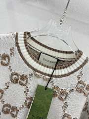 Fortok Gucci Jacquard-knit Wool-bouclé Long-Sleeves Sweater White - 2