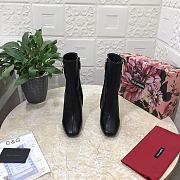 Fortok Dolce&Gabbana Hollow Drill Heel Short Boots in Black - 3
