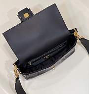 Fortok Fendi Baguette Re-Edition Lilac Beads Bag in Black 27cm - 6