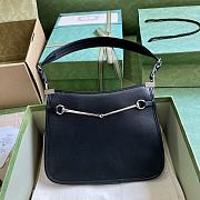 Fortok Gucci Horsebit Slim Shoulder Bag in Black Leather 23x18.5x3cm - 4