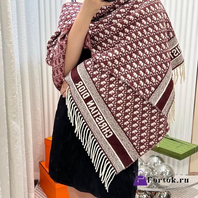Fortok Dior Scarf in Red 200x45cm - 1