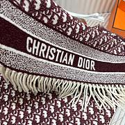 Fortok Dior Scarf in Red 200x45cm - 5