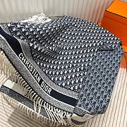 Fortok Dior Scarf in Dark Blue 200x45cm - 5