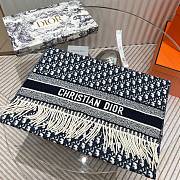Fortok Dior Scarf in Dark Blue 200x45cm - 6