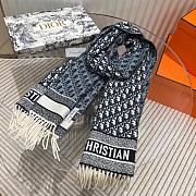 Fortok Dior Scarf in Dark Blue 200x45cm - 1