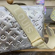 Fortok Louis Vuitton Coussin PM Bag in Silver M21769 26x20x12cm - 2