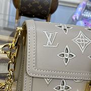 Fortok Louis Vuitton Dauphine East West Bag in Khaki M20730 24.5x13.5x9cm - 3