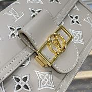 Fortok Louis Vuitton Dauphine East West Bag in Khaki M20730 24.5x13.5x9cm - 2