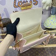 Fortok Louis Vuitton Mini Dauphine MM in Pink M23558 20x15x19cm - 4