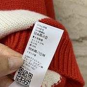 Fortok Celine 2023 Christmas Red and White Striped Sweater - 6