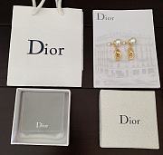 Fortok Dior Large and Small Pearl CD earrings - 5