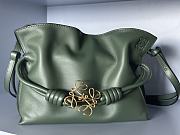 Fortok Loewe Flamenco Knot Bag in Green 23x18x9cm - 1