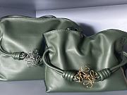 Fortok Loewe Flamenco Knot Bag in Green 23x18x9cm - 6