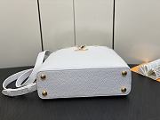 Fortok Louis Vuitton Capucines BB Flower Crown Bag White M23331 27x18x9cm - 4