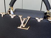 Fortok Louis Vuitton Capucines BB Flower Crown Bag Black M23263 27x18x9cm - 2