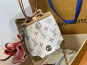 Fortok Louis Vuitton Noe Purse White&Beige M83227 11.5x11.5x11.5cm - 4