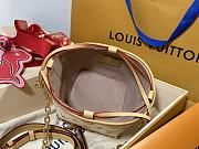 Fortok Louis Vuitton Noe Purse White&Beige M83227 11.5x11.5x11.5cm - 3