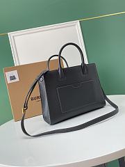 Fortok Burberry Black Frances Mini Grained-leather Shoulder Bag 27x11x20cm - 2