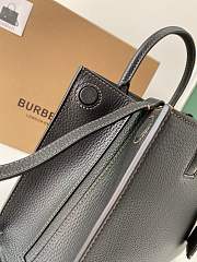Fortok Burberry Black Frances Mini Grained-leather Shoulder Bag 27x11x20cm - 4