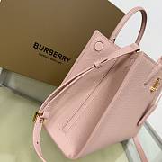Fortok Burberry Pink Frances Mini Grained-leather Shoulder Bag 27x11x20cm - 5