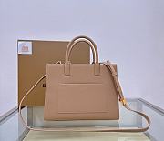 Fortok Burberry Beige Frances Mini Grained-leather Shoulder Bag 27x11x20cm - 6