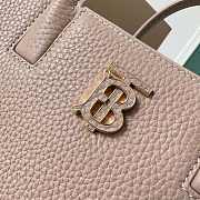 Fortok Burberry Beige Frances Mini Grained-leather Shoulder Bag 27x11x20cm - 4