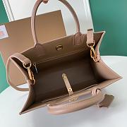 Fortok Burberry Beige Frances Mini Grained-leather Shoulder Bag 27x11x20cm - 3