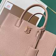 Fortok Burberry Beige Frances Mini Grained-leather Shoulder Bag 27x11x20cm - 2