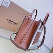 Fortok Burberry Natural/Brown Frances Mini Grained-leather Shoulder Bag 27x11x20cm - 5