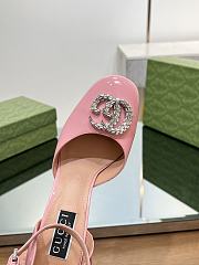 Fortok Gucci Platform Pumps With Double G in Pink - 6