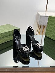 Fortok Gucci Platform Pumps With Double G in Black - 1