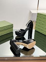 Fortok Gucci Platform Pumps With Double G in Black - 6