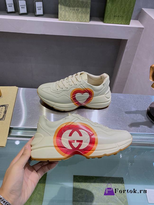 Fortok Gucci Rhyton ‘Logo Print’ 548636 DRW00 9022 Sneakers - 1