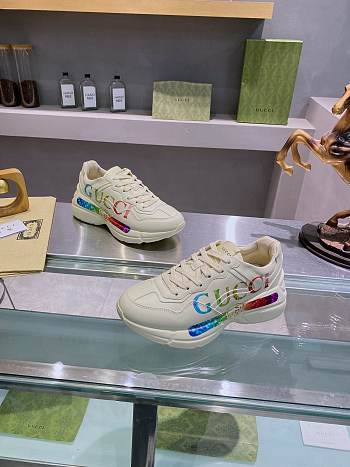 Fortok Gucci Rhyton Chunky Logo in Multicolor Sneakers