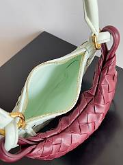 Fortok Bottega Veneta Gemelli Shoulder Bag in White/Red 24.5x7x19cm - 6